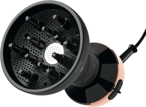 Vista 9 de Secador de Pelo Bellissima Diffon Worldwide con Difusor para Cabello Rizado - Secador de Soplado 2-en-1 con Difusor de Doble Voltaje - Reduce