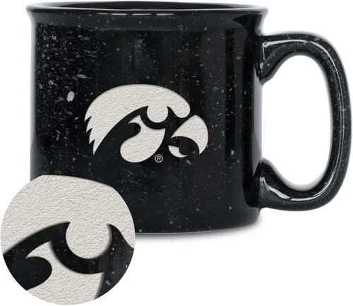 Vista 125 de Rico Industries NCAA Speckle 12oz Laser Engraved Campfire Mug