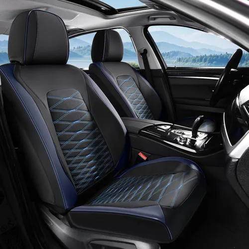 Vista 28 de Fundas de asiento delantero de automóvil, fundas de asiento de cuero para automóviles, protector de asiento de automóvil, impermeable, transpirable
