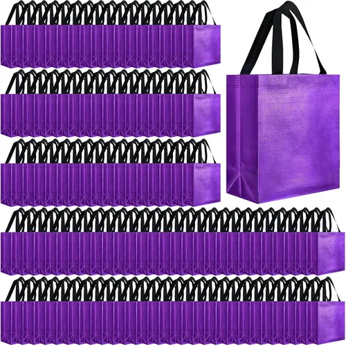 Vista 17 de Eccliy - 80 bolsas de regalo reutilizables, tamaño mediano, color negro
