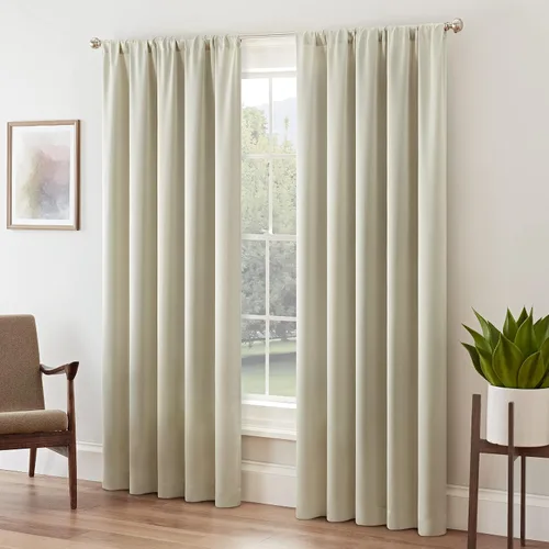 Vista 13 de Eclipse Cortina Sólida Thermapanel para Oscurecer Habitaciones con Bolsillo para Barra, Cortina de Ventana para Dormitorio y Sala de Estar