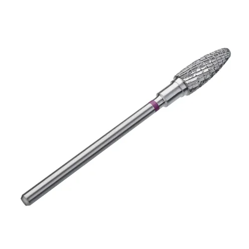 Vista 10 de STALEKS PRO - Broca de carburo para uñas de maíz para eliminación de gel, 0.157 in, color rojo suave