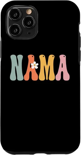 Vista 10 de iPhone 15 NAMA Retro Groovy Print Mom Cute Mother's Day Funny Grandma Case