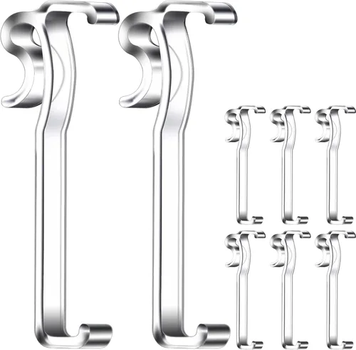 Vista 10 de Clips de cenefa de 2.5 pulgadas, clip de persiana de ventana transparente para persianas horizontales, se adapta a cenefa de 2.5 pulgadas (6 piezas)