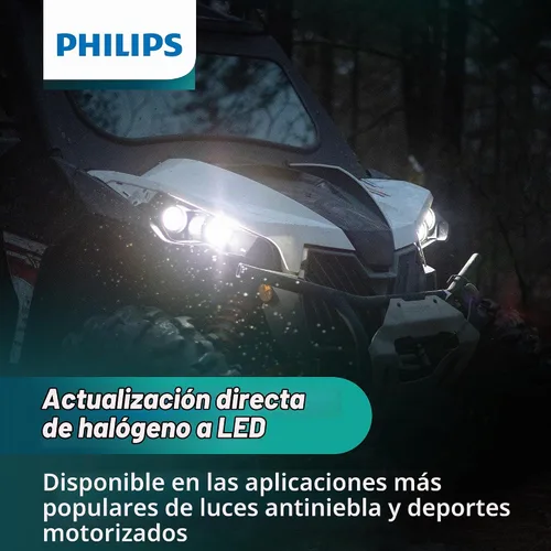Vista 9 de [Usado] Philips UltinonSport H1 - Bombilla LED para faros antiniebla y deportes de motor, paquete de 2 Transparente