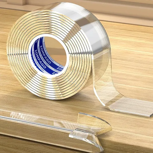 Vista 7 de ZOMPAGO Rollo protector de bordes de bebé (6.56 pies) y 8 protectores de esquina, protectores de esquina de espuma blanca para muebles, esquinas