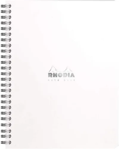 Vista 5 de Rhodia 193039C - Cuaderno de anillas (encuadernación completa) Negro - A4+ - Cuadrícula de puntos - 160 páginas extraíbles - Papel Clairefontaine