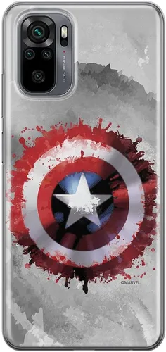 Vista 19 de ERT GROUP Funda para Xiaomi REDMI Note 10/10S Original y Oficialmente Licenciada Marvel Patrón Capitán América 002 adaptado de manera óptima a