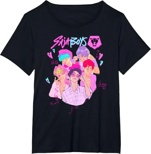 Vista 24 de Kpop Demon Hunters Camiseta Saja Boys Heartthrob con licencia