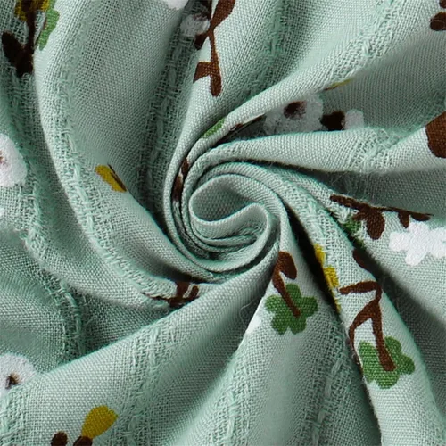 Vista 7 de PATPAT Conjunto de 2 piezas de ropa para bebé recién nacido, tela crepé con estampado de margaritas, 100% algodón