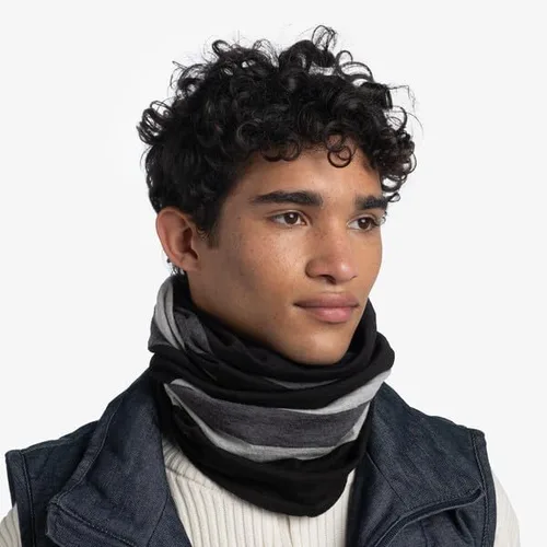 Vista 2 de BUFF Polaina de cuello Move de lana merina, 100% lana de origen ético, máscara facial que regula la temperatura, tamaño adulto