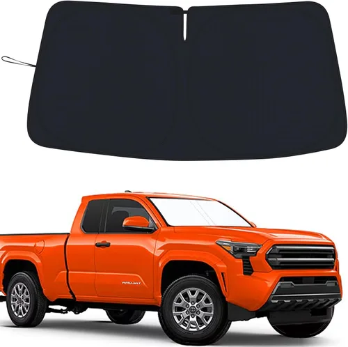 Vista 10 de Parasol a medida para parabrisas compatible con Toyota 4Runner 2010-2022 2023 2024, accesorios, bloquea los rayos UV, protector de visera de sol