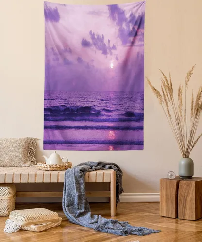 Vista 23 de Lunarable Tapiz de los años 90, historia inspirada en el arte pop, ilustración temática de baile de celebración, decoración de tela para colgar