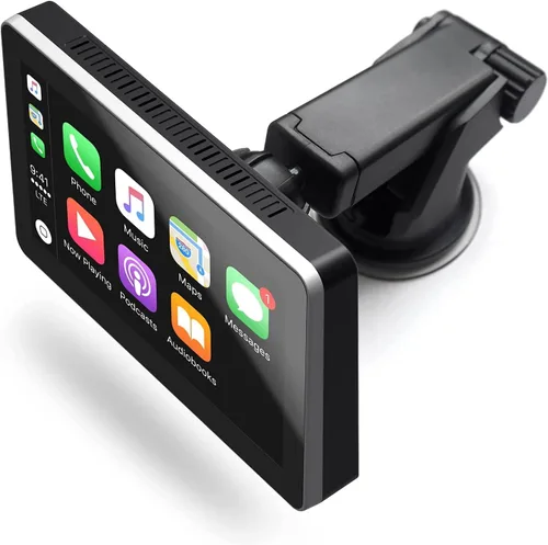 Vista 4 de Car and Driver INTELLIDASH PRO - Pantalla táctil IPS inalámbrica con Bluetooth, SiriusXM, Siri Assistant. Soporte para parabrisas de tablero