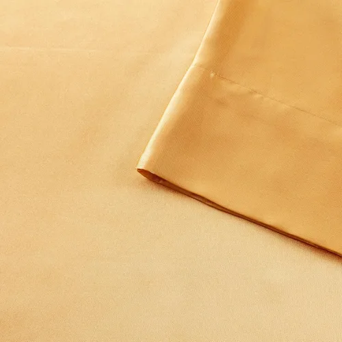 Vista 76 de Madison Park Essentials - Juego de sábanas de satén de lujo y sedoso con brillo natural, bolsillo elástico de 14 pulgadas para colchones de hasta 16