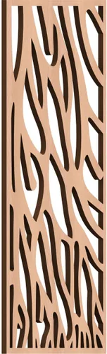 Vista 163 de 9 3/8"W x 24 3/8"H x 1/4"T Bristol Decorativos Paneles de Pared de Madera Calado, Cereza