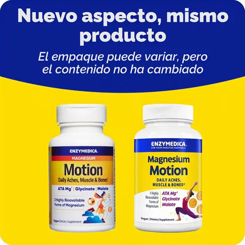 Vista 9 de Enzymedica Suplemento de movimiento de magnesio para mujeres y hombres - 60
