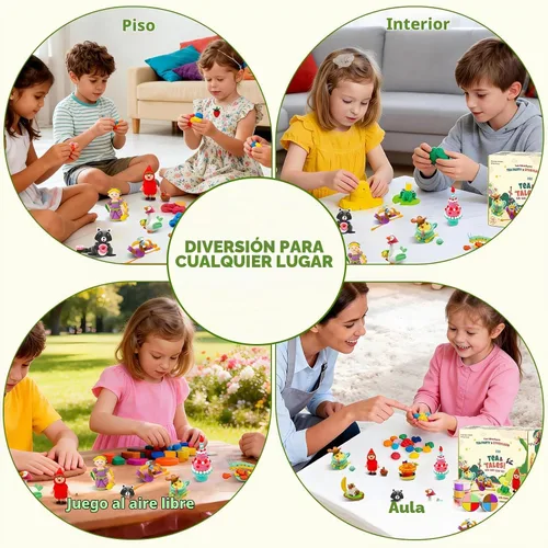 Vista 7 de Kit de arcilla seca al aire para niños, kits de manualidades de arcilla temática, figuras de historia, 12 cajas de arcilla de modelado con Rosa