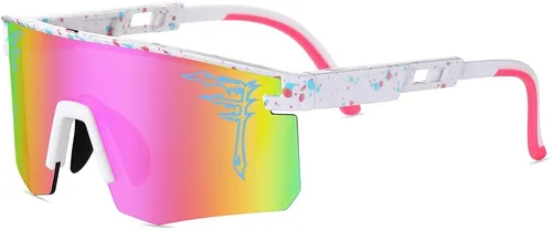 Vista 10 de ACEXPNM Gafas de sol de béisbol de dos tamaños UV400 para adultos, niños y jóvenes, hombres y mujeres, para deportes al aire libre