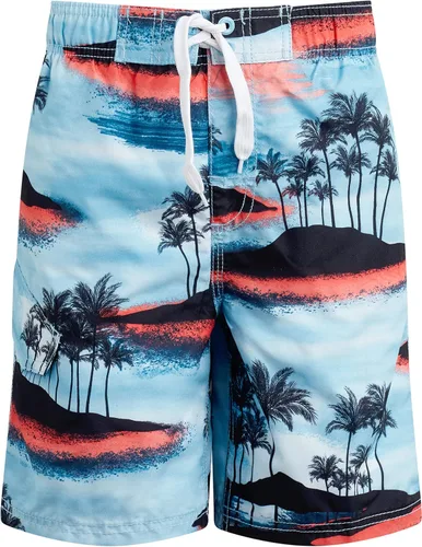 Vista 33 de Kanu Surf Traje de baño de playa con protección UPF 50+ de secado rápido para niños Dominica Verde