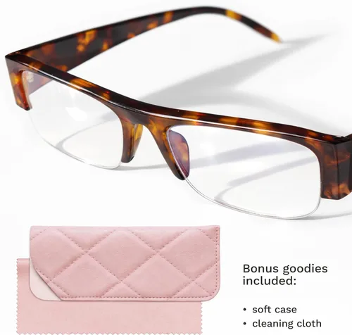 Vista 7 de livho Lentes retro elegantes con bloqueo de luz azul — Marco rectangular estrecho de principios de la década de 2000 para mujer