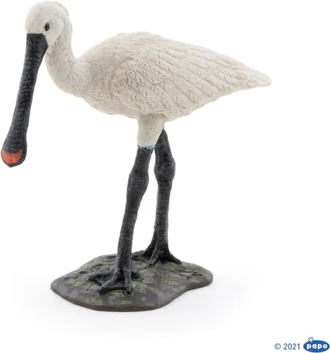 Vista 2 de Papo - Figura realista de espátula - A partir de 3 años - Colección Wild Life - Juego educativo de pájaros exóticos - Juguete de idea de regalo