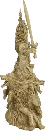 Vista 4 de Ebros Gift Antigua y arcaica poderosa deidad Cernunnos celta Dios cuernos Wiccan estatua de 12.5 pulgadas de alto, Deidad de los animales