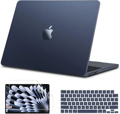 Vista 14 de B BELK Funda compatible con MacBook Air de 15 pulgadas 2026 2025 2024 2023 M5 M4 M3 M2 A3448 A3241 A3114 A2941 Pantalla de retina líquida, carcasa