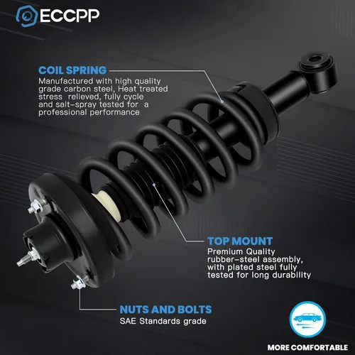 Vista 3 de ECCPP Puntales completos de resorte para Ford Expedition, 2003-2006 para Ford Expedition, 2003-2006 para Lincoln Navigator Struts Amortiguadores
