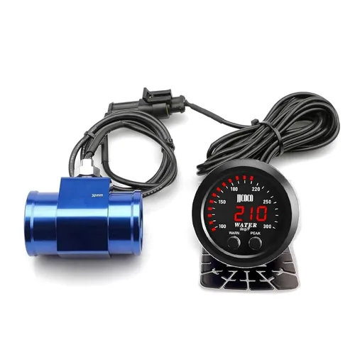 Vista 29 de Universal 52mm Medidor de Temperatura de Agua 0-300F (-17~187C) Electrónico LED Digital Azul DC12V para Automóvil con Adaptador de Sensor