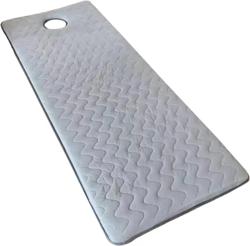 Vista 10 de Cubrecolchón de espuma para mesa de masaje, acolchado de cama de pestañas, acolchado de cama de spa de 1.2 pulgadas de grosor, con cabeza Gris R