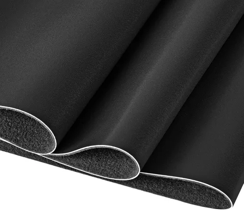Vista 9 de Material de la tela de poliuretano, hojas de cuero sintético sintético de 0.047 in de grosor, 1 yarda, 54 x 36 pulgadas, perfectas para tapicería