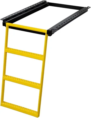 Vista 10 de Buyers Products 5232000 - Escalón retráctil negro de 2 peldaños – Escalón de caja de camión antideslizante resistente para camiones, remolques