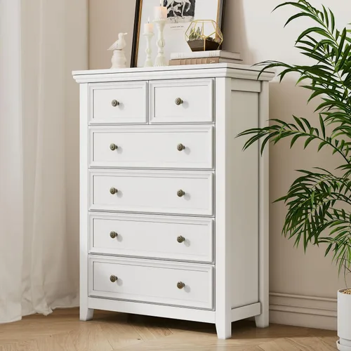 Vista 8 de BOSHIRO Cómoda de granja de 3 cajones para dormitorio - 31.5" de ancho 3 cajones de almacenamiento como mesita de noche o cómoda de pie