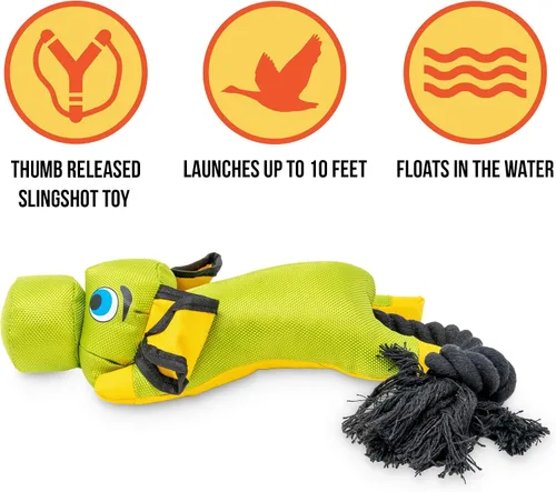 Vista 2 de Hyper Pet Flying Series - Juguetes para perros – Tirachinas interactivas para perros de hasta 40 pies – Flota en el agua