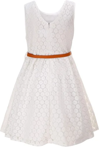 Vista 2 de Vestido de encaje para niñas, informal, vestido para niña de las flores