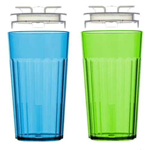 Vista 9 de Reflo Smart Cup - Paquete de vaso inteligente (azul, paquete de 1) Entrenamiento de destete Montessori para niños pequeños, diseño de vaso abierto