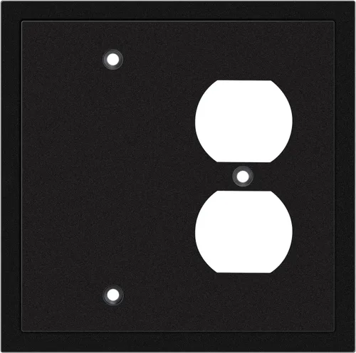 Vista 45 de Henne Bery Placa decorativa de pared con borde moderno, tapa de tomacorriente para cubrir enchufe, aleación de zinc maciza duradera