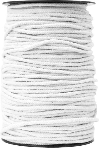 Vista 19 de Mandala Crafts Cordón de macramé negro de 3 hilos de 3 hebras de algodón torcido suministros de macramé - Cuerda de macramé de algodón de 109 yardas
