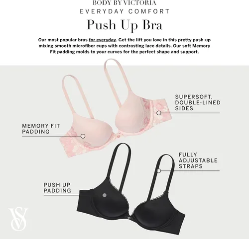 Vista 4 de Victoria's Secret Brasier push up Body by Victoria para mujer (32A-38DDD)