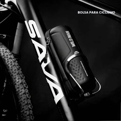 Vista 2 de Bolsa de herramientas de bicicleta Bolsa de almacenamiento de bicicleta de cuero PU Bolsa de herramientas de reparación de bicicletas MTB Bolsa