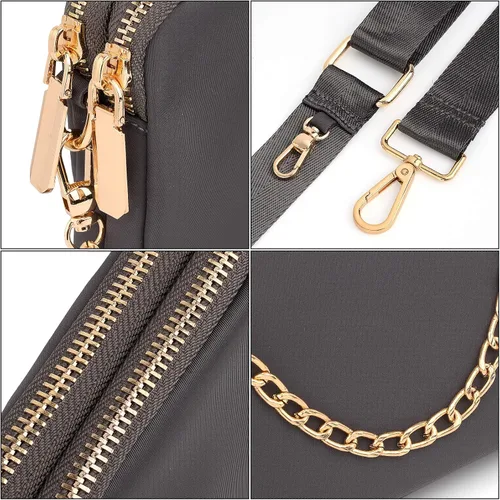 Vista 4 de UTO Small Crossbody Bags for Women 3 in 1 Trendy Belt Purse Fashion Designer Mini Cute Sling Fanny Chest Pack