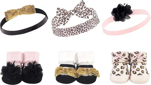 Vista 65 de Hudson Baby Conjunto de regalo de diadema y calcetines para niña