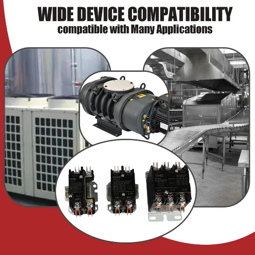 Vista 5 de CNC 1 Poles FLA 25 Amp Coil 24V AC Air Conditioner Condenser Compressor Contactor AC Definite Purpose Contactor
