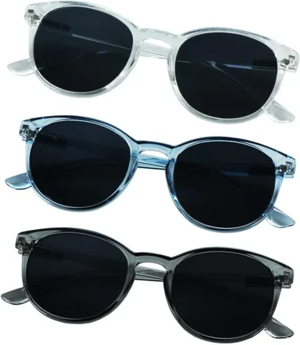 Vista 16 de YEIN 3 Pack Sunglasses for Men and Women, UV Protection Outdoor Glasses Vintage Square Full Frame