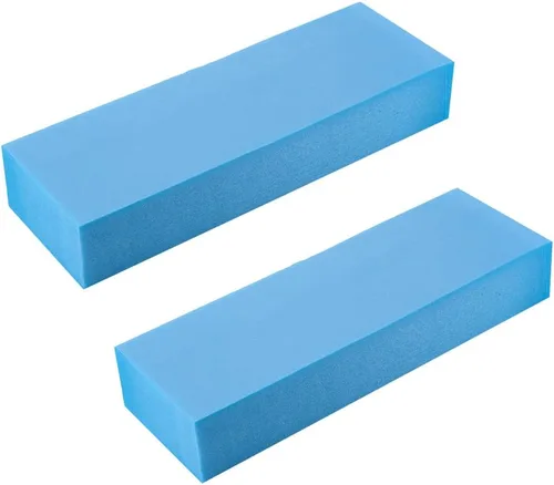 Vista 11 de Tablero de espuma de alta densidad para suministros de bricolaje, bloques rectangulares gruesos para tallar, escultura, arte, 3.9 in x 11.8 in, Azul