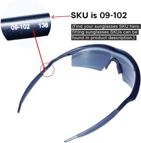 Vista 5 de Walleva - Lentes de repuesto o lentes con ventilación para gafas Oakley M Frame Strike con montura negra