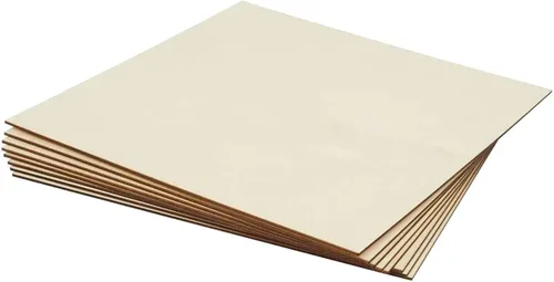 Vista 3 de Madera contrachapada, 12 unidades, 0.079 in, 1/8 x 12 x 20 pulgadas, perfecta para artes y manualidades, proyectos escolares y proyectos