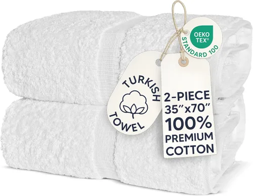Vista 78 de Chakir Turkish Linens - Toallas turcas de 100% algodón, suaves y absorbentes (juego de 3 toallas personalizables, color aguamarina)