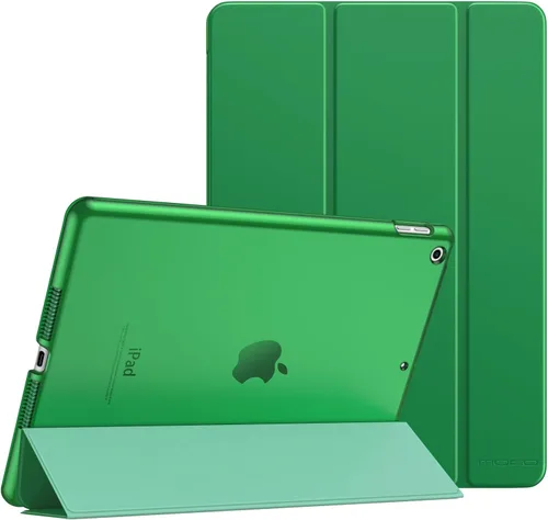 Vista 23 de MoKo - Funda compatible con iPad 2019, fina, ligera, inteligente, carcasa, cubierta de soporte con protector trasero traslúcido esmerilado 1-Oro Rosa